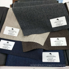 Haute qualité douce flanelle foncé laine marine matériel convenant le tissu super 100&#39;s stock